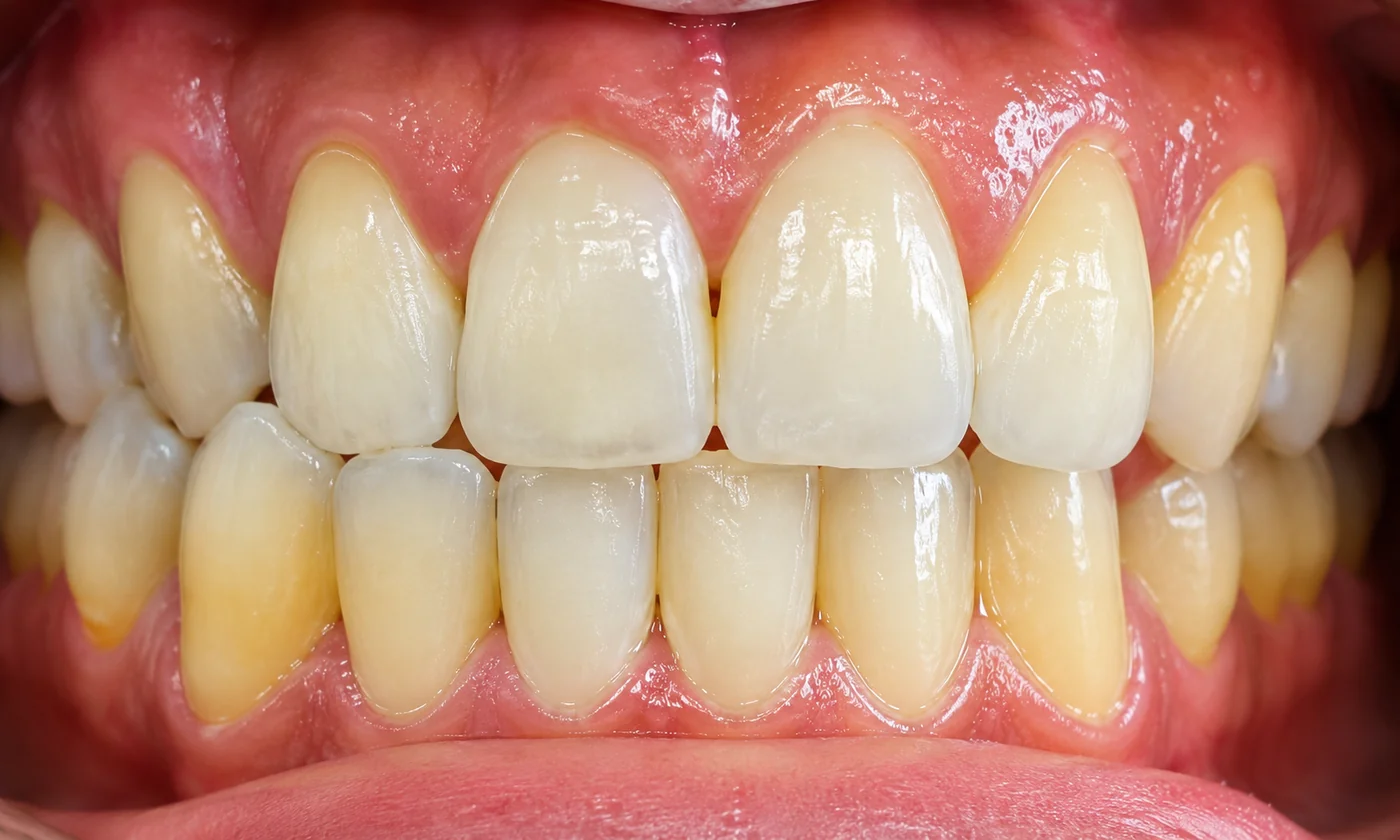 Before composite veneers